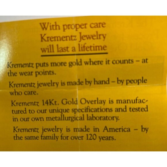 VTG Krementz Gold Overlay Angel Fish Green Gem eye maker signed twice 1.75" X 1" - Picture 9 of 9